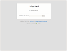 Tablet Screenshot of julesreid.com